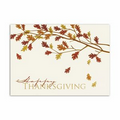 Colors of Fall Thanksgiving Card - Gold Lined Ecru Fastick  Envelope